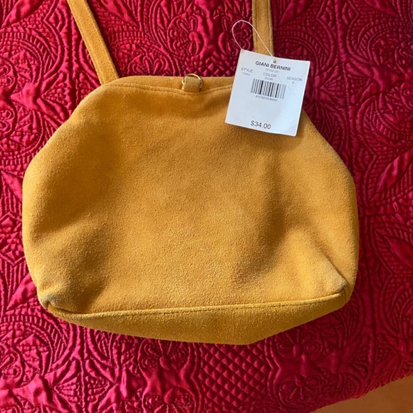 Genuine suede Gianni Bernini cross body bag - Picture 2 of 16